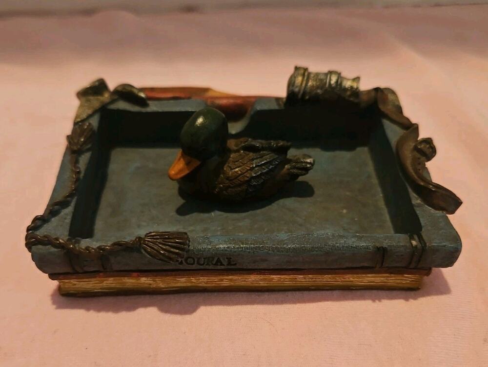 Cornerstone Creations Vintage Box with Mallard Duck For Trinkets